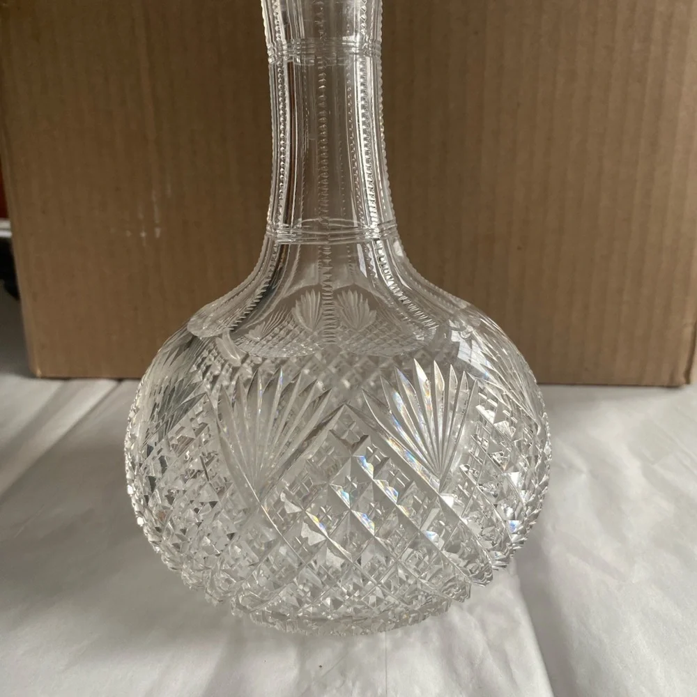 American Brilliant Carafe Strawberry Diamonds
